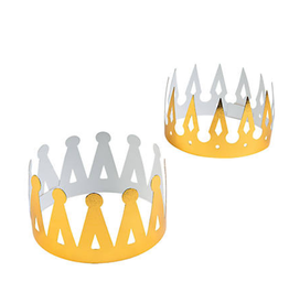 CROWNS  FOIL GOLD PKG/12