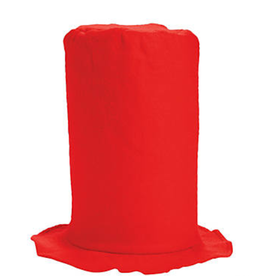RED STOVEPIPE HAT
