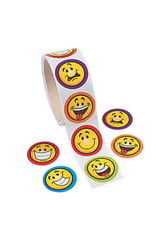 STICKERS ROLL: GOOFY SMILE FACE