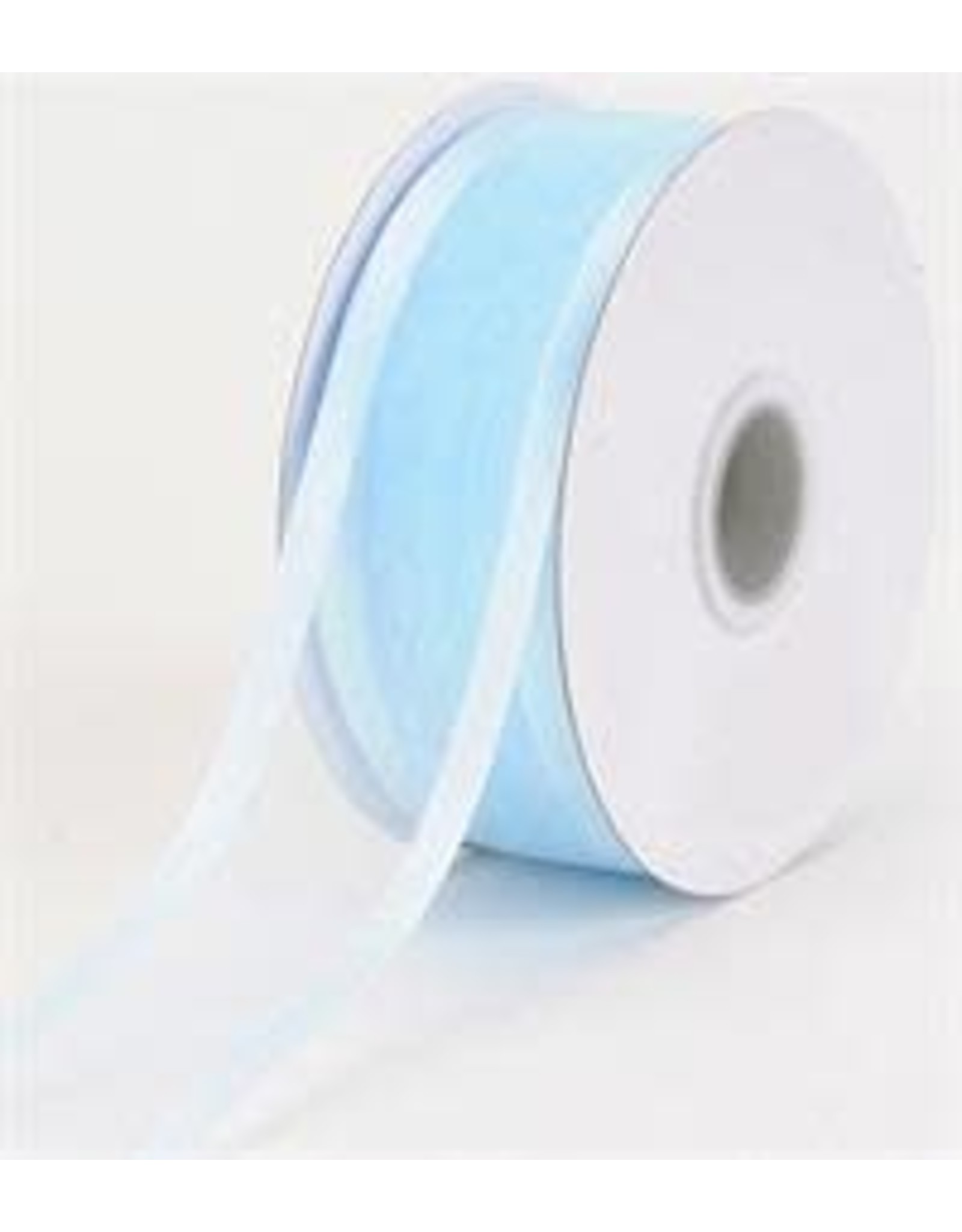 SATIN EDGE RIBBON: LIGHT BLUE 7/8" x 25 YARDS
