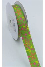 RIBBON: FLOWER POWER SATIN