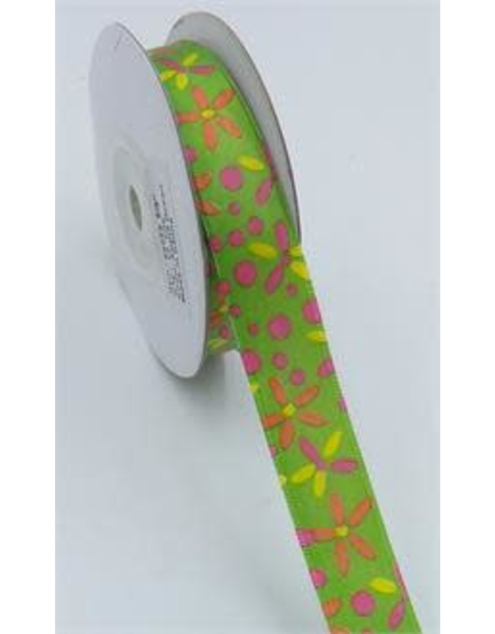 RIBBON: FLOWER POWER SATIN
