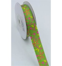 RIBBON: FLOWER POWER SATIN