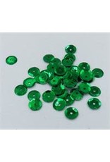 SEQUINS - 5MM -KELLY  GREEN