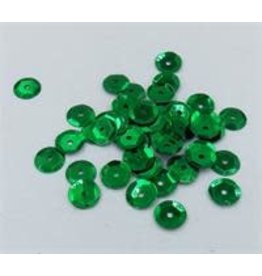 SEQUINS - 5MM -KELLY  GREEN
