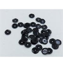 SEQUINS: 8MM BLACK 200PC