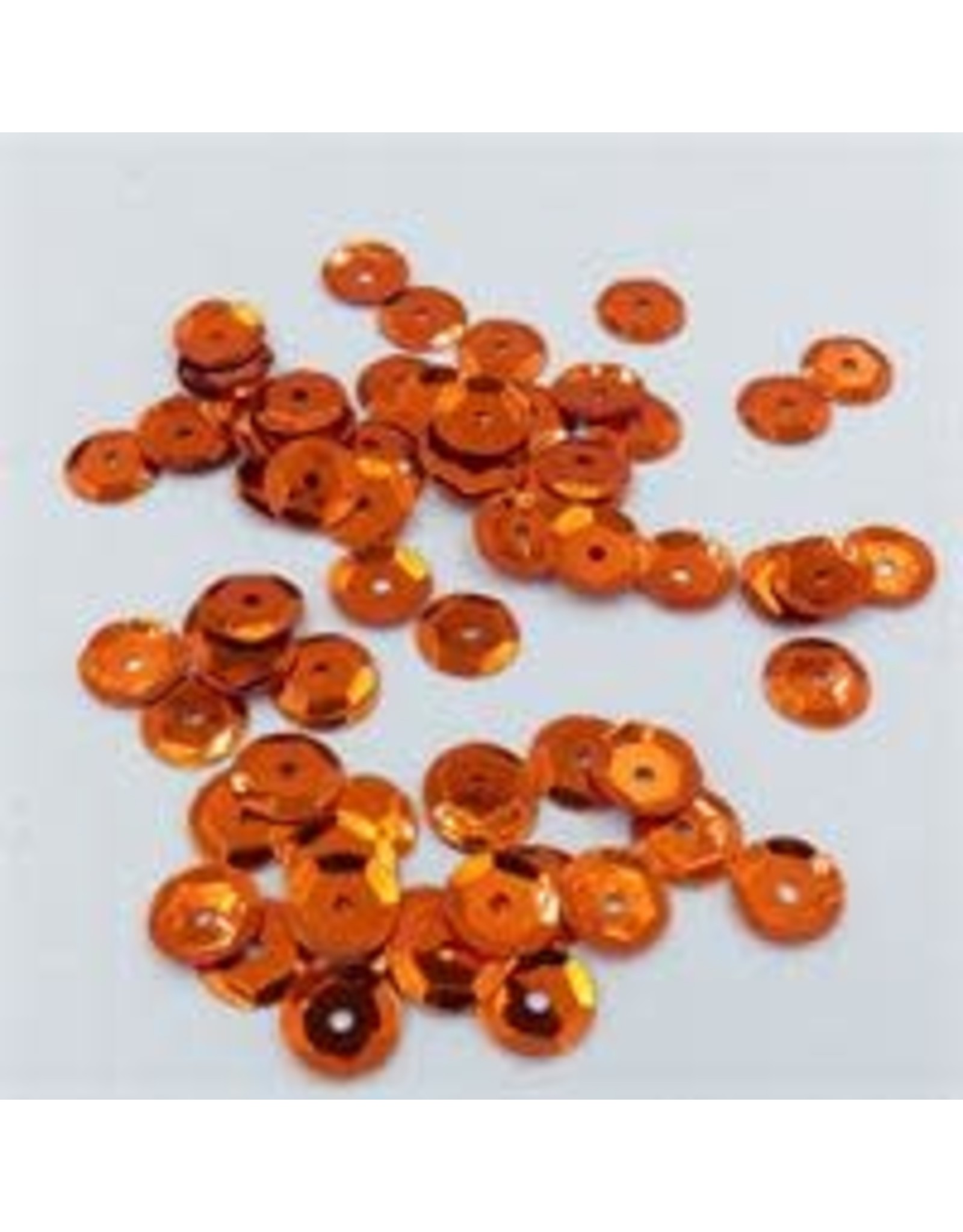 SEQUINS - 5MM - ORANGE 800PC