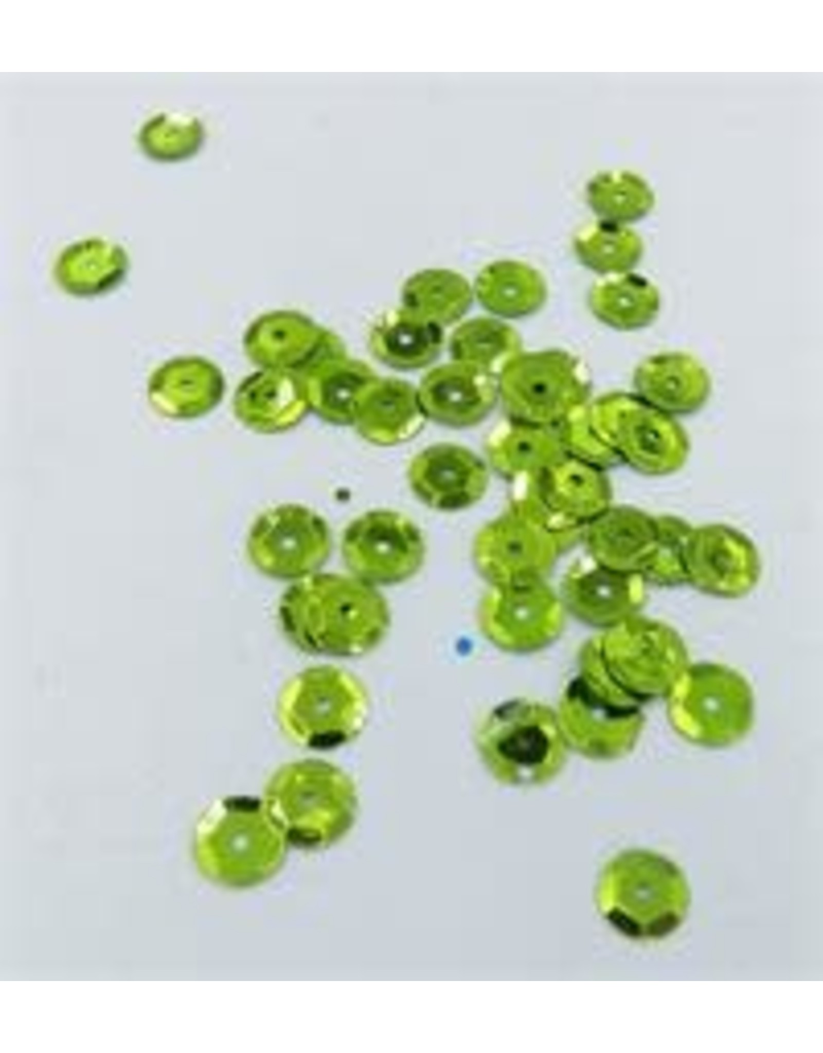 SEQUINS - 8MM - LIME GREEN  200pc
