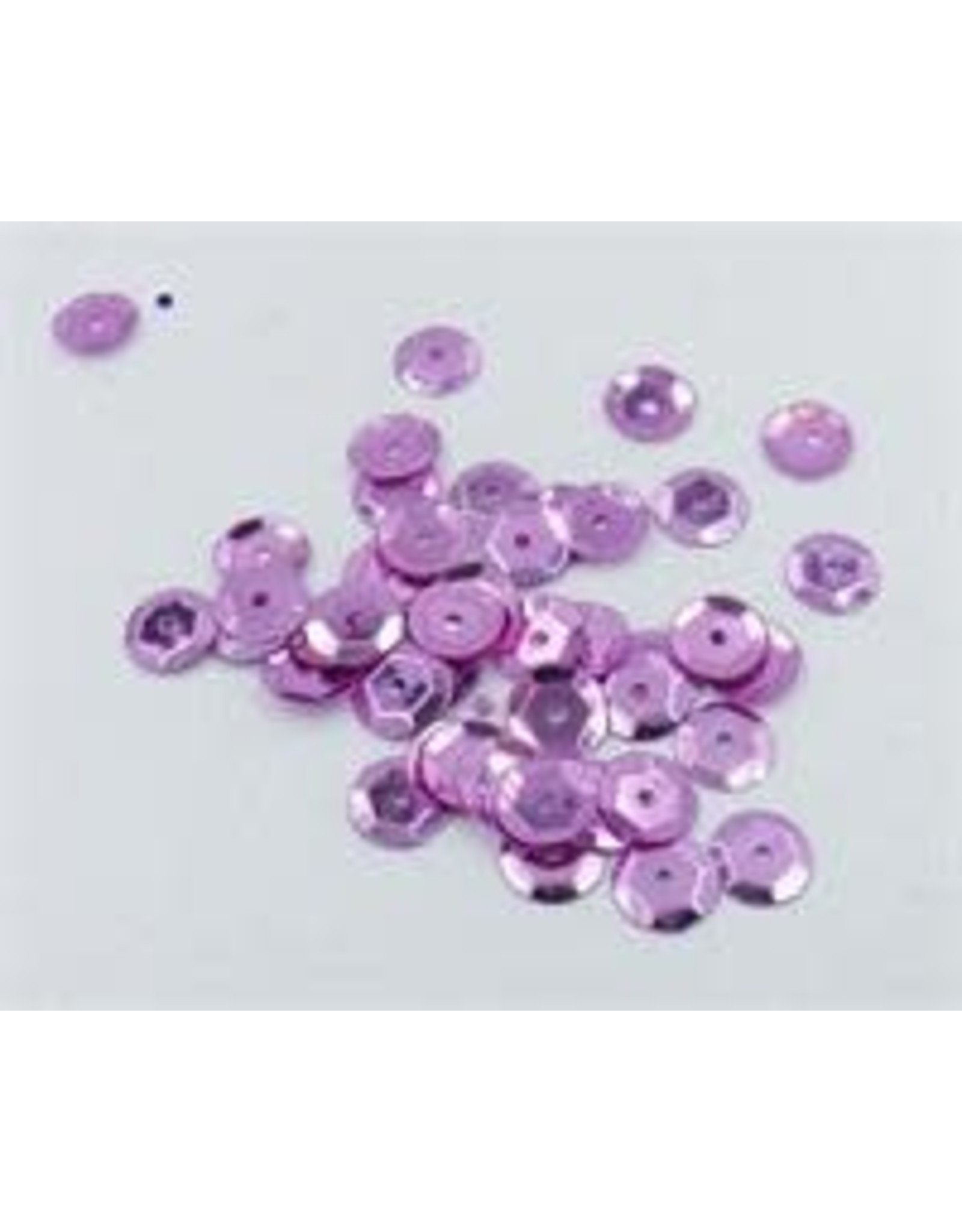 SEQUINS - 8MM - LT PINK - 200 PACK
