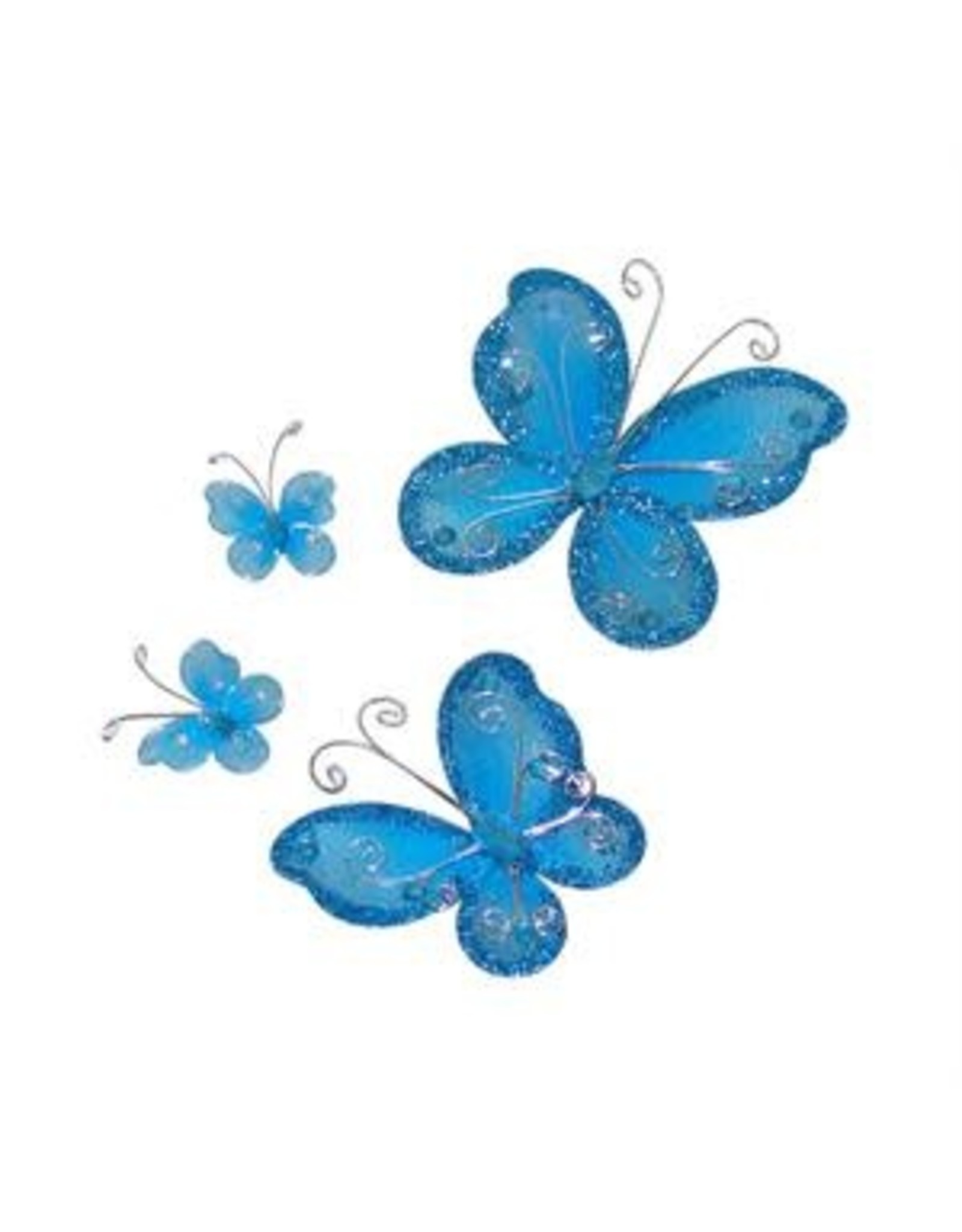 ORGANZA BUTTERFLY: 2" ASSORTED