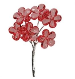 ACRYLIC FLOWERS FUCHSIA