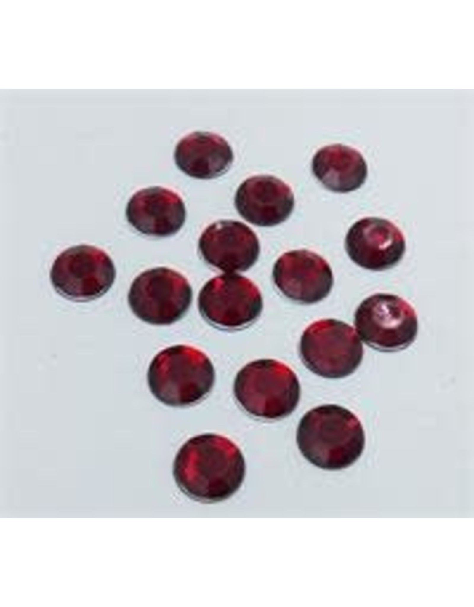 RHINESTONE: ROUND RED 14 MM - 60 PACK