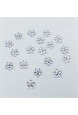 RHINESTONE: FLAT BACK FLOWERS  CLEAR 11MM  200 PACK
