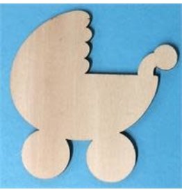 WOOD CUT OUT: BABY CARRIAGE