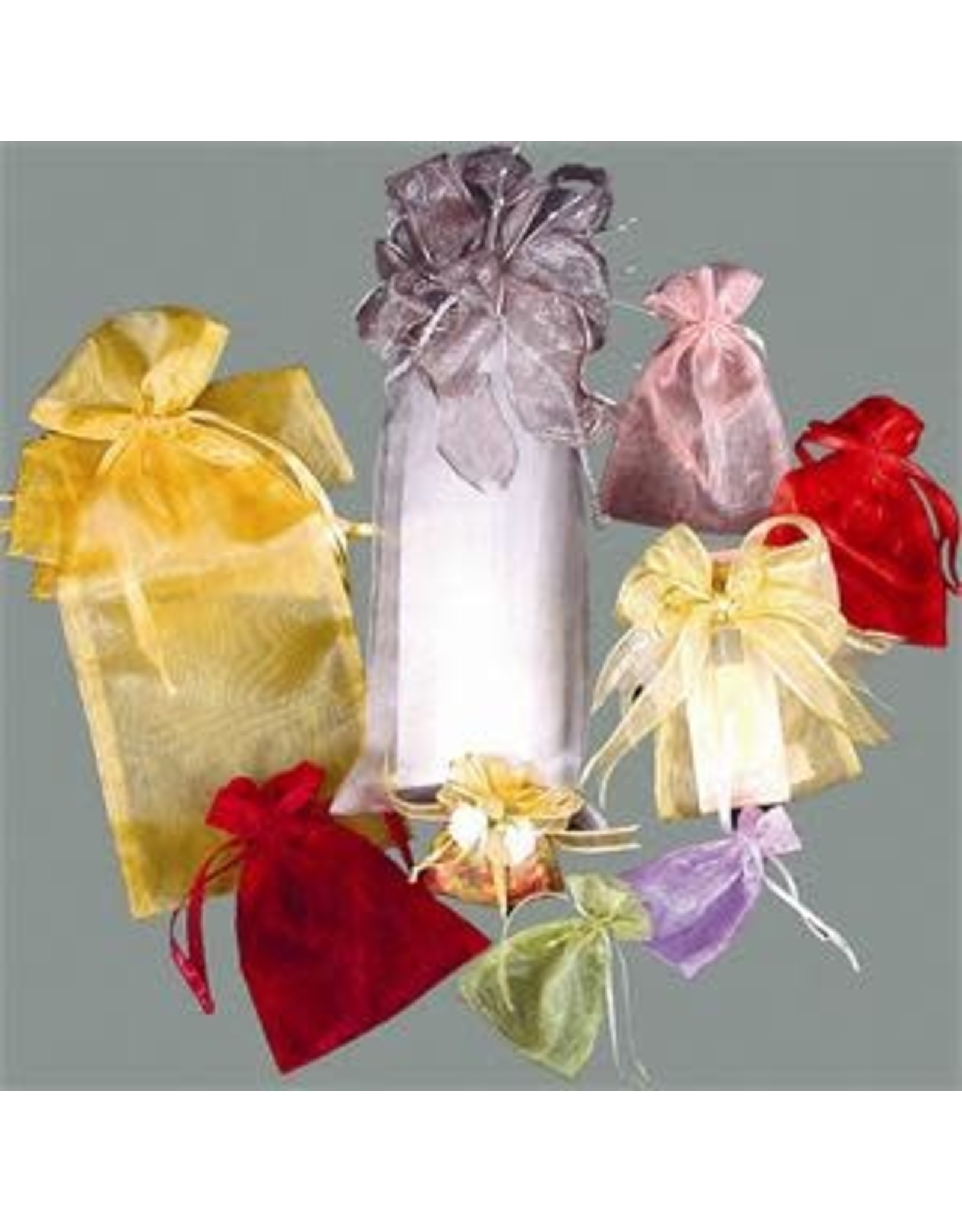 ORGANZA BAGS: RED