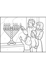 CANVAS PAINT BY NUMBER: CHANUKAH MENORAH WITH FAMILY