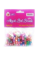 ALEF BEIS GLITTER BEADS - 160 PACK