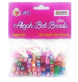 ALEF BEIS GLITTER BEADS - 160 PACK