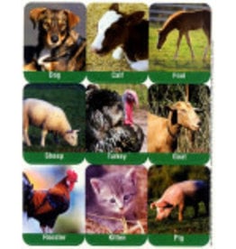 EUREKA STICKERS: GIANT FARM ANIMALS