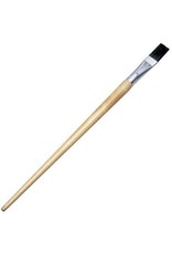BRUSH: FLAT EASEL LONG HANDLE 3/4"
