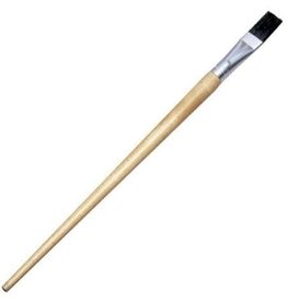 BRUSH: FLAT EASEL LONG HANDLE 3/4"