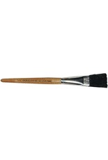 BRUSH: FLAT EASEL SHORT HANDLE 3/4"