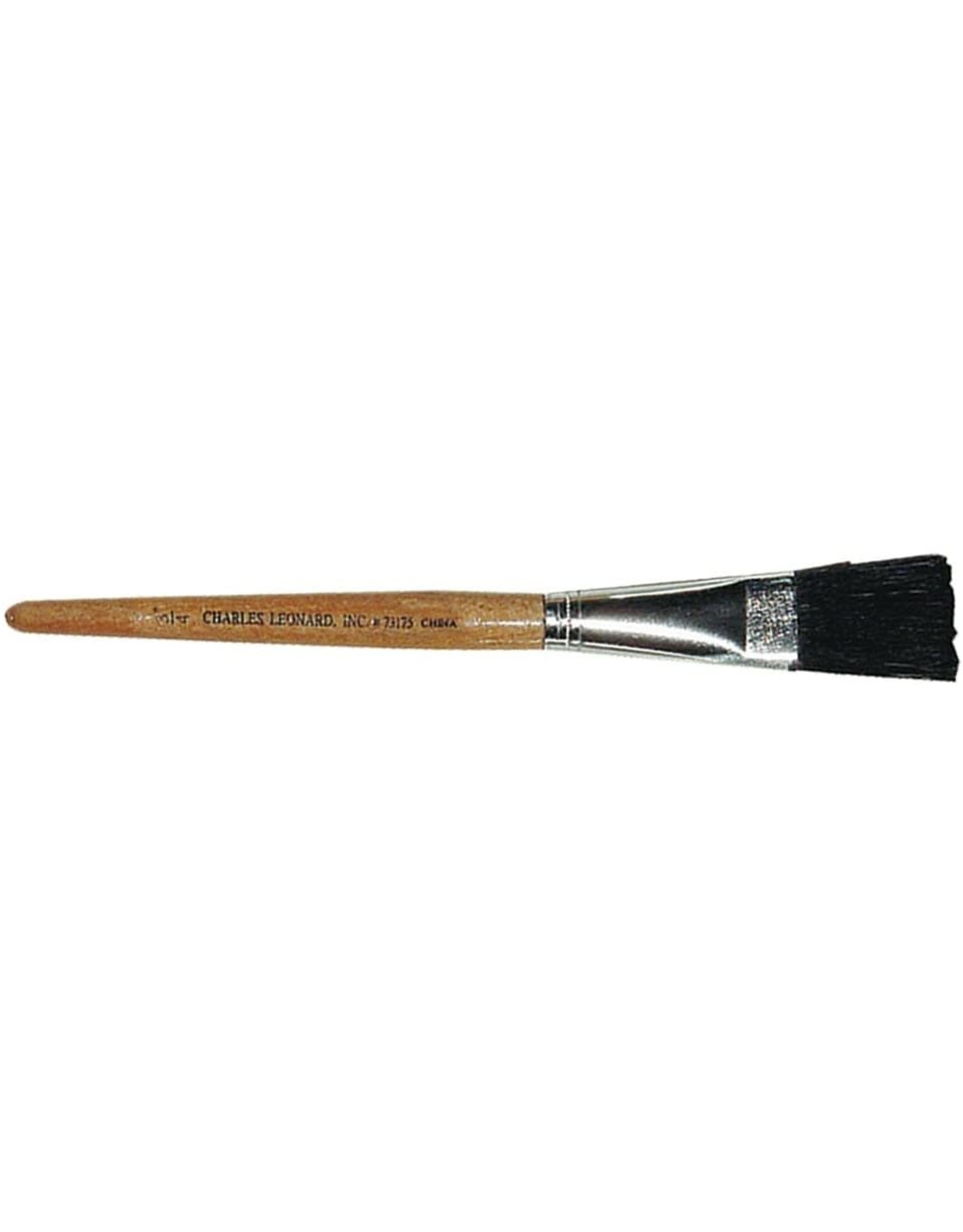 BRUSH: FLAT EASEL SHORT HANDLE 3/4"