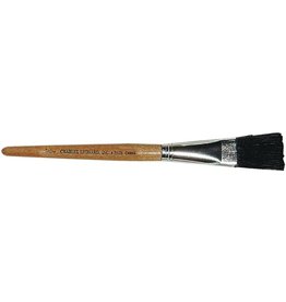 BRUSH: FLAT EASEL SHORT HANDLE 3/4"