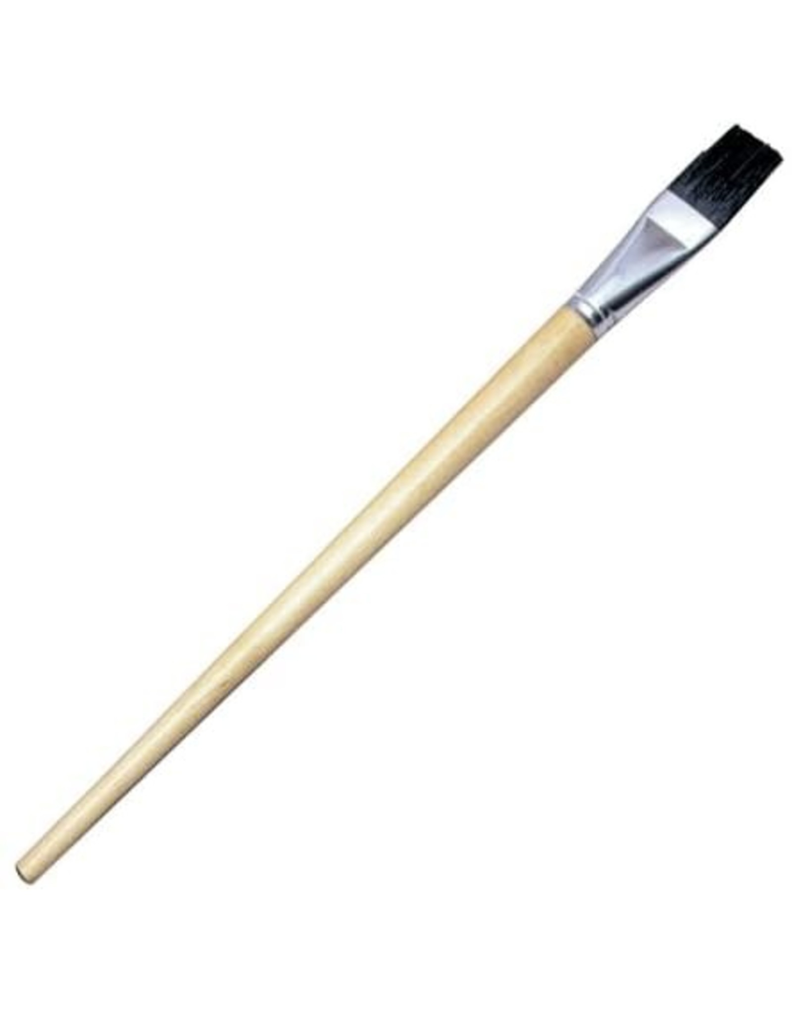 BRUSH - FLAT EASEL LONG HANDLE 1"