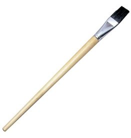 BRUSH - FLAT EASEL LONG HANDLE 1"