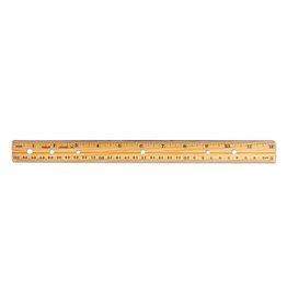 RULER  WOODEN  12"