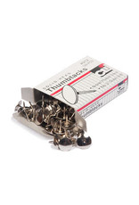 THUMB TACKS: 3/8", NICKLE PLATED - 100 PACK