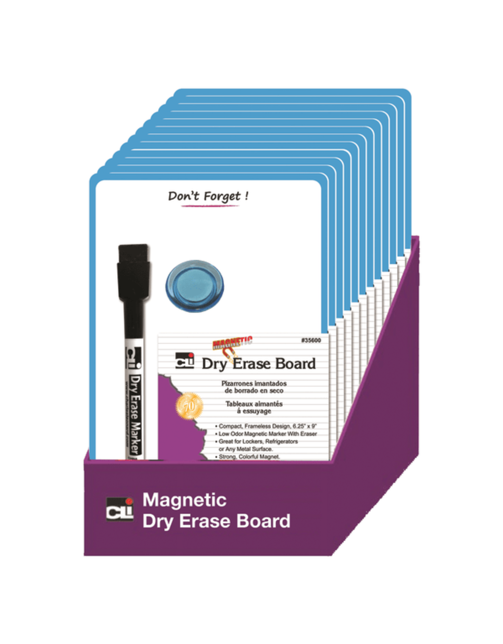 MAGNETIC DRY ERASE BOARD SET 6.25"X9"