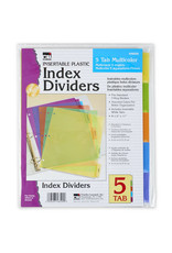 DIVIDERS 5-TAB PLASTIC