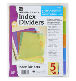 DIVIDERS 5-TAB PLASTIC