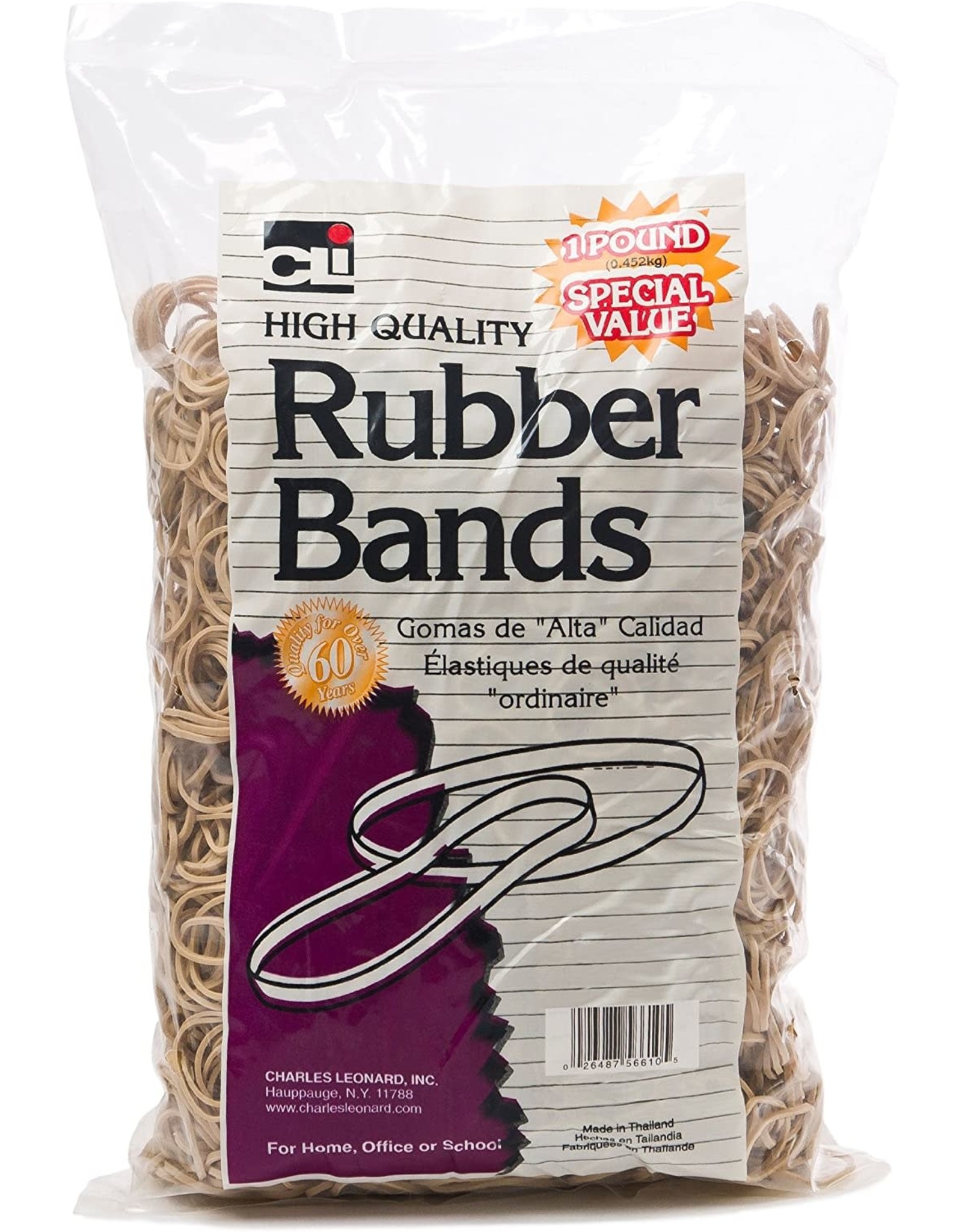 RUBBER BANDS: 1/4 LB - SIZE  #19