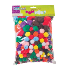 POM POMS: CLASS PACK- ASSORTED SIZE AND COLOR - 300+