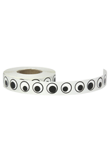 STICKERS -  .5"  WIGGLE EYES BLACK  1000 eyes