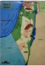 Map of Israel - 2 piece Overla