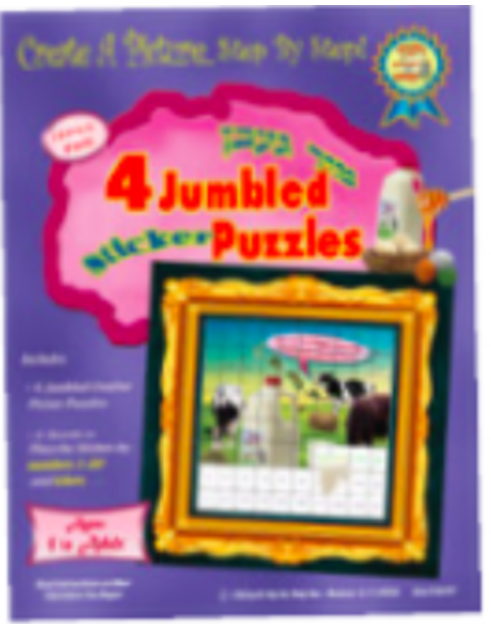 STICKER BY NUMBER - 4 JUMBLED PUZZLE