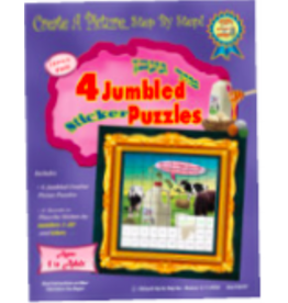 STICKER BY NUMBER - 4 JUMBLED PUZZLE
