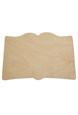 WOOD SHAPE: OPEN BOOK 3½"x2½