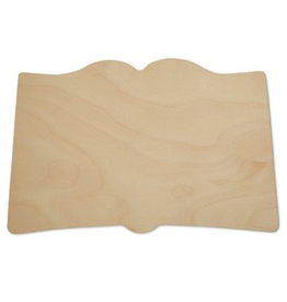 WOOD SHAPE: OPEN BOOK 3½"x2½