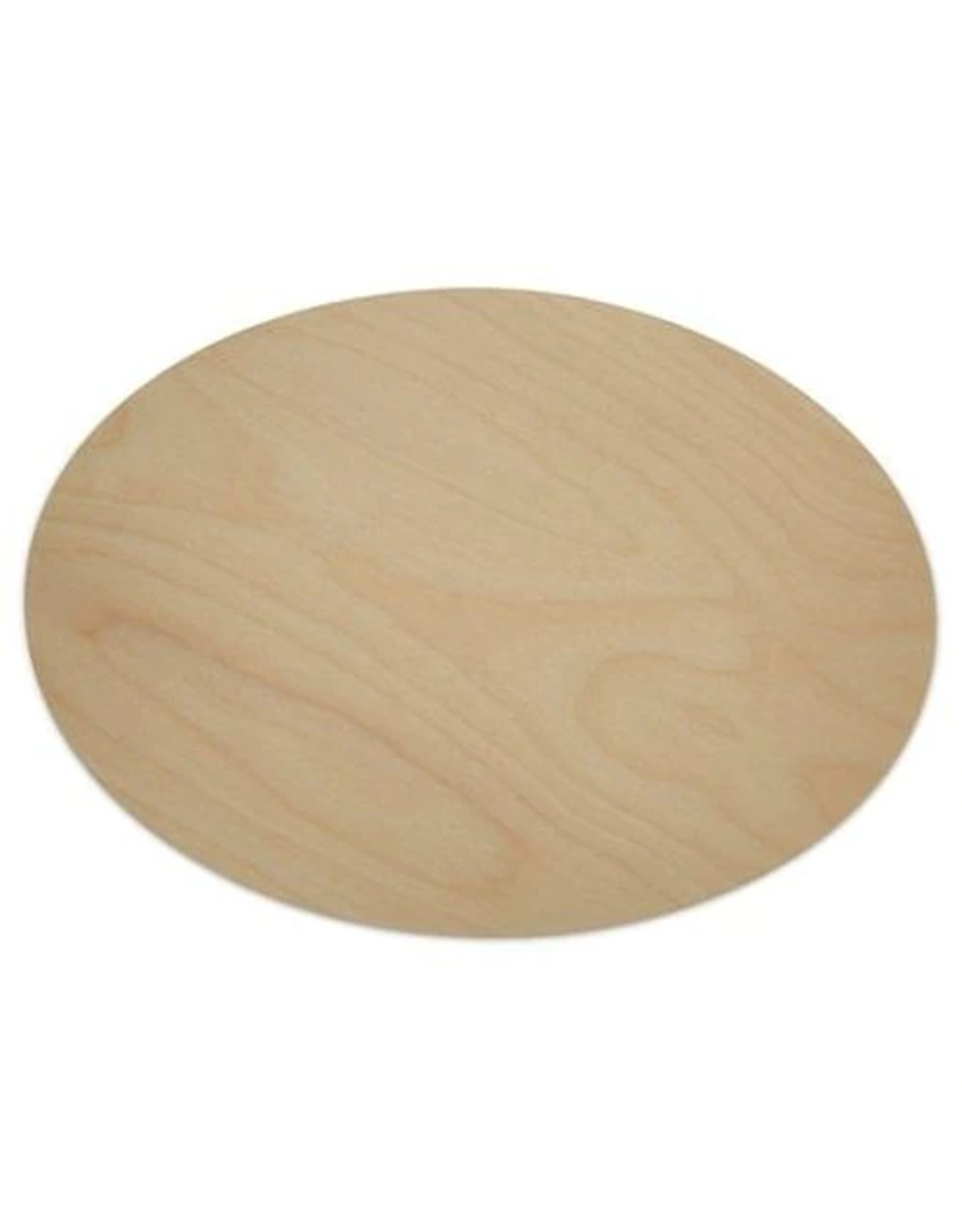 WOOD SHAPE:  OVAL 12"x 8½"