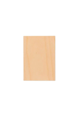 WOOD RECTANGLE PLAQUE: 5"X7"