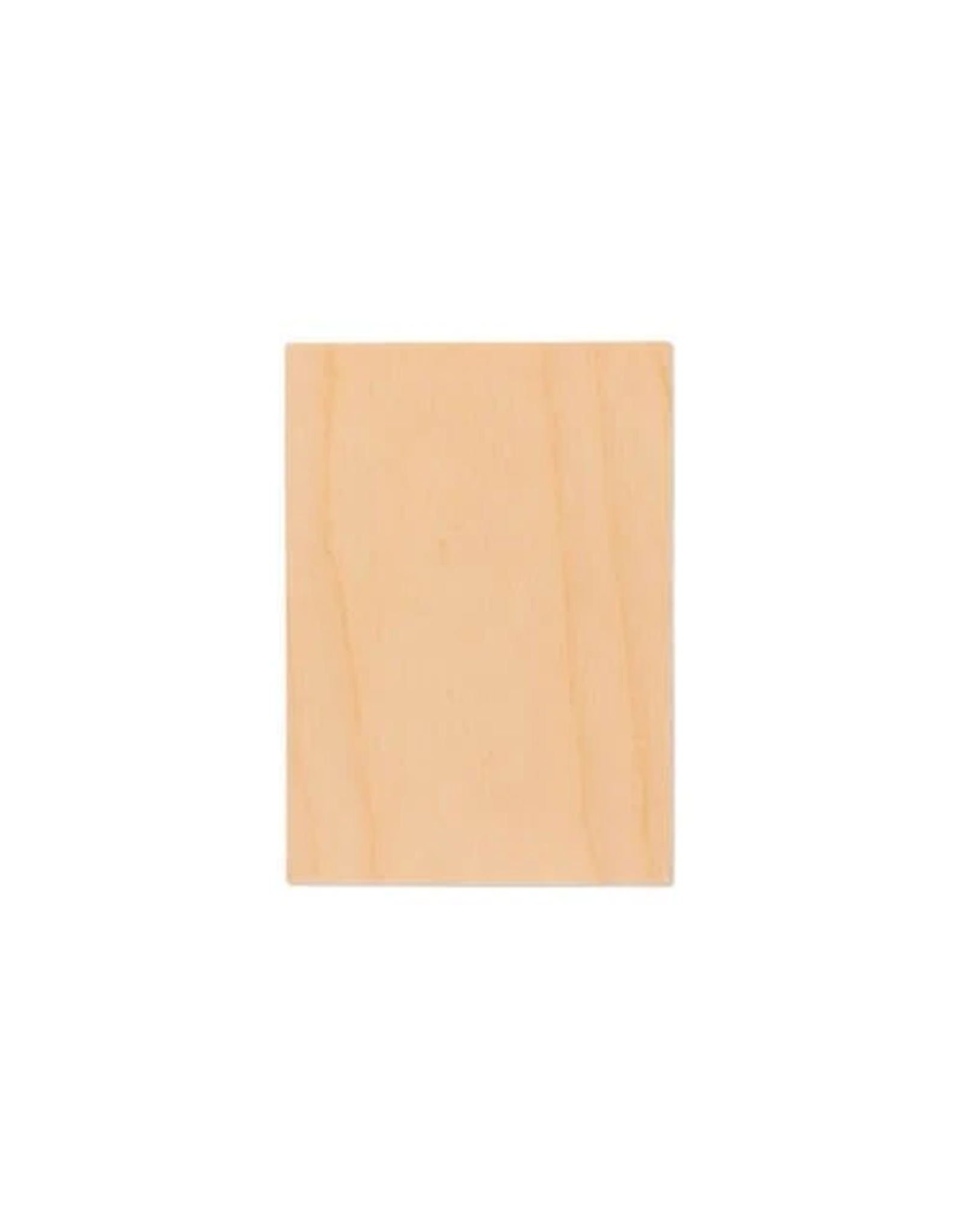 WOOD RECTANGLE PLAQUE: 5"X7"