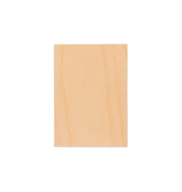 WOOD RECTANGLE PLAQUE: 5"X7"