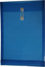 POLY ENVELOPE STRING  CLOSURE VERTICAL BLUE #14201