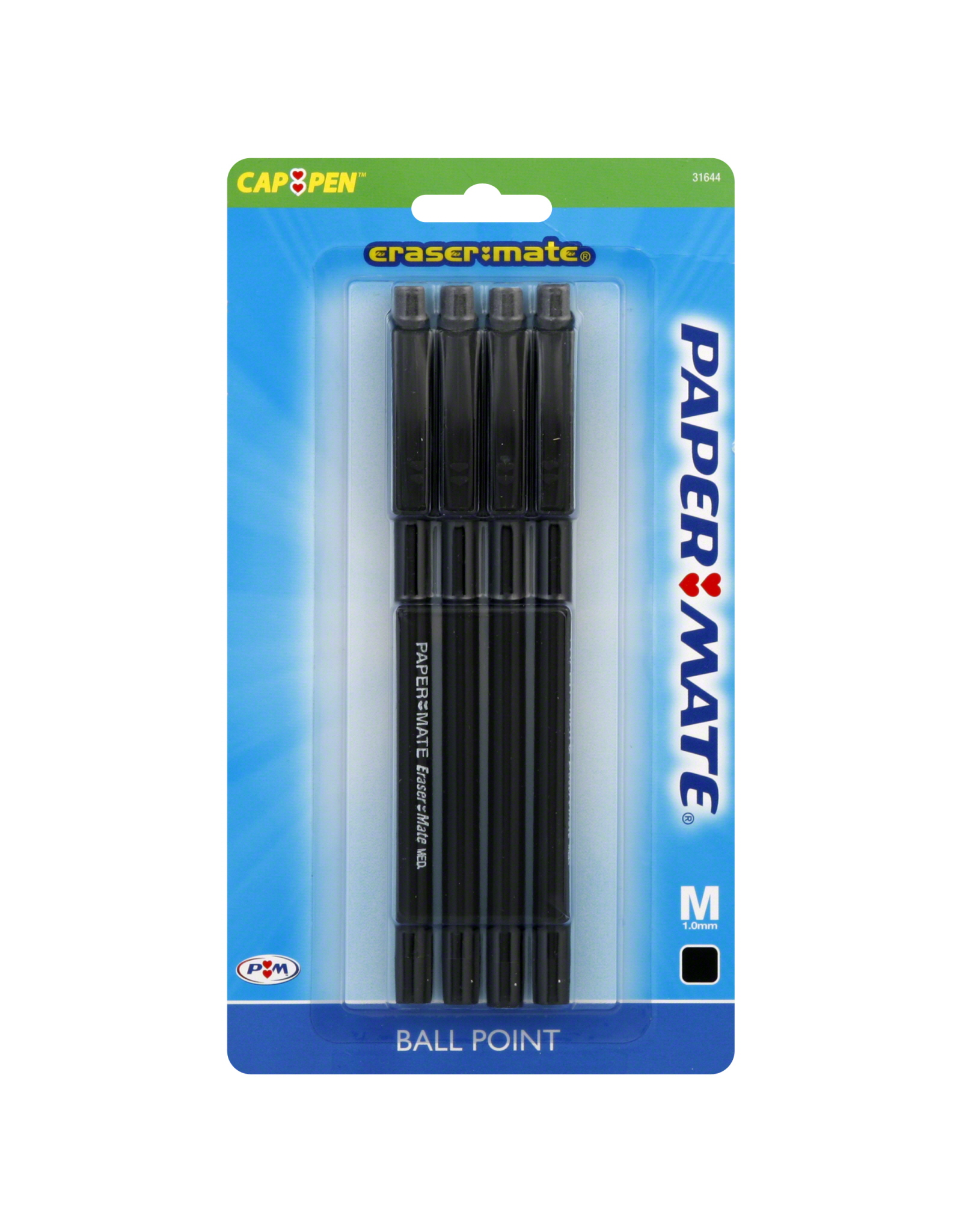 ERASEABLE PENS BLACK 4/PK