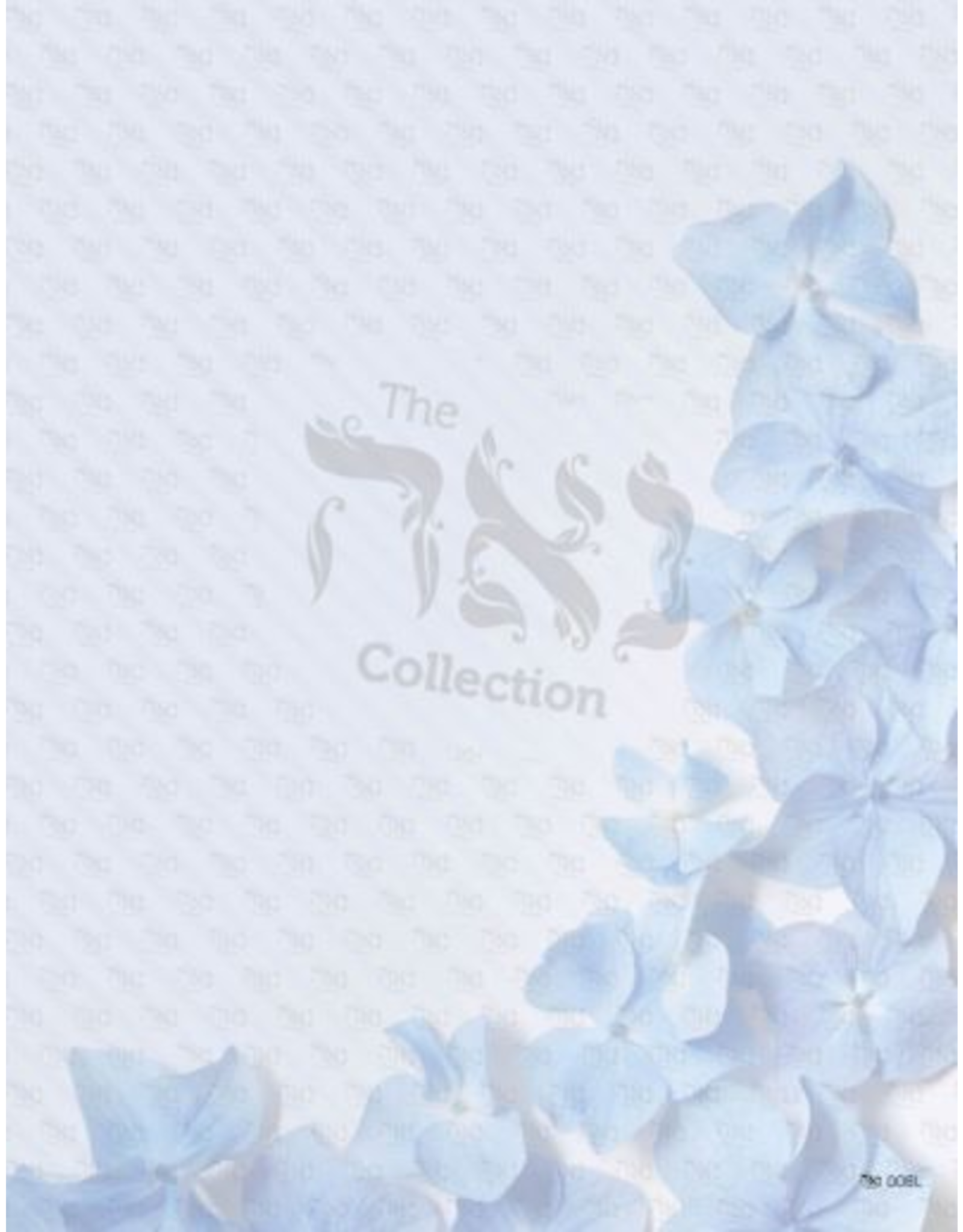 COMPUTER DESIGN PAPER: SKY BLUE FLORAL 8.5x11 10 sheet